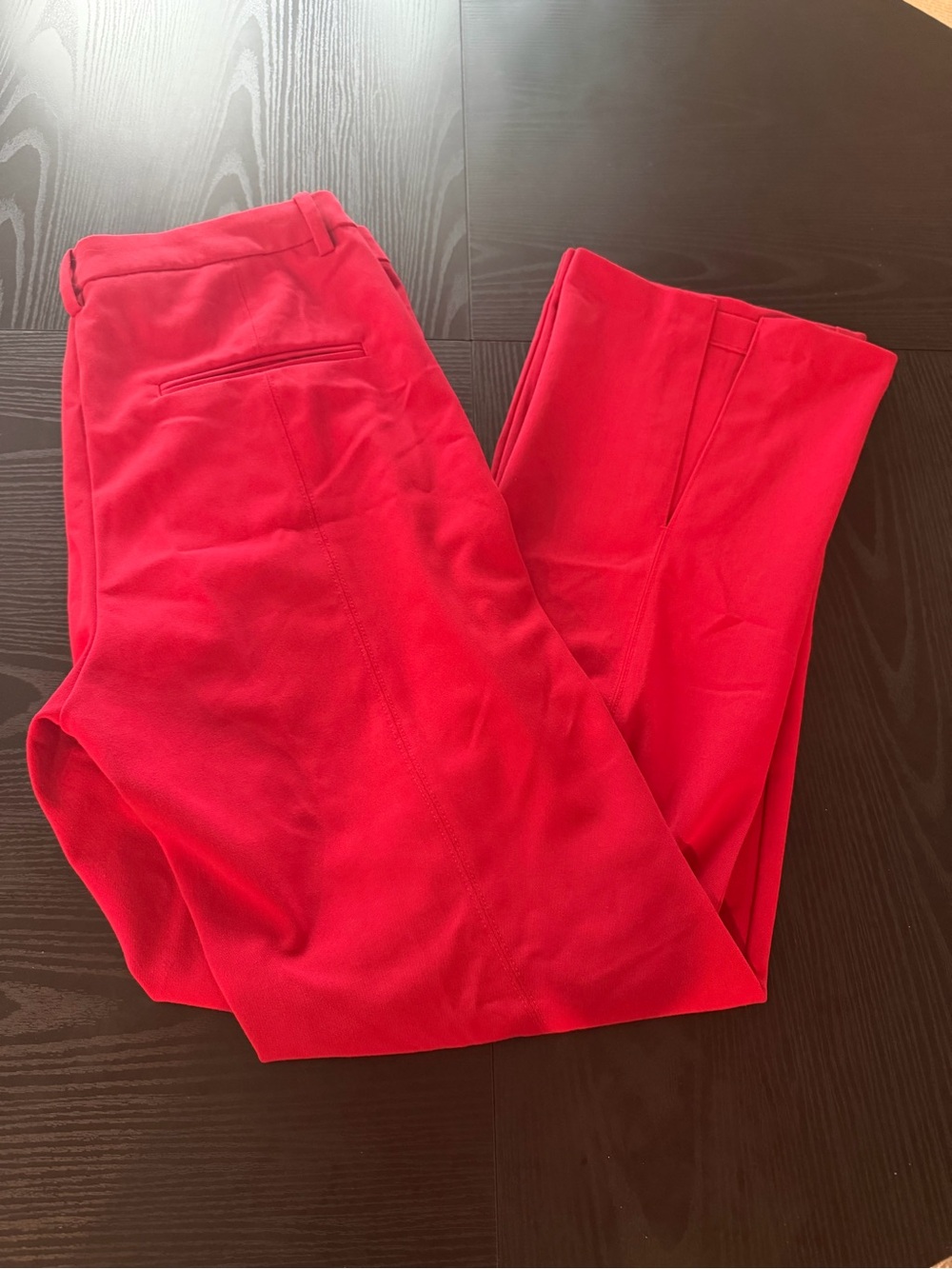 H & M Women’s Red Flare Dress Pants Size 12